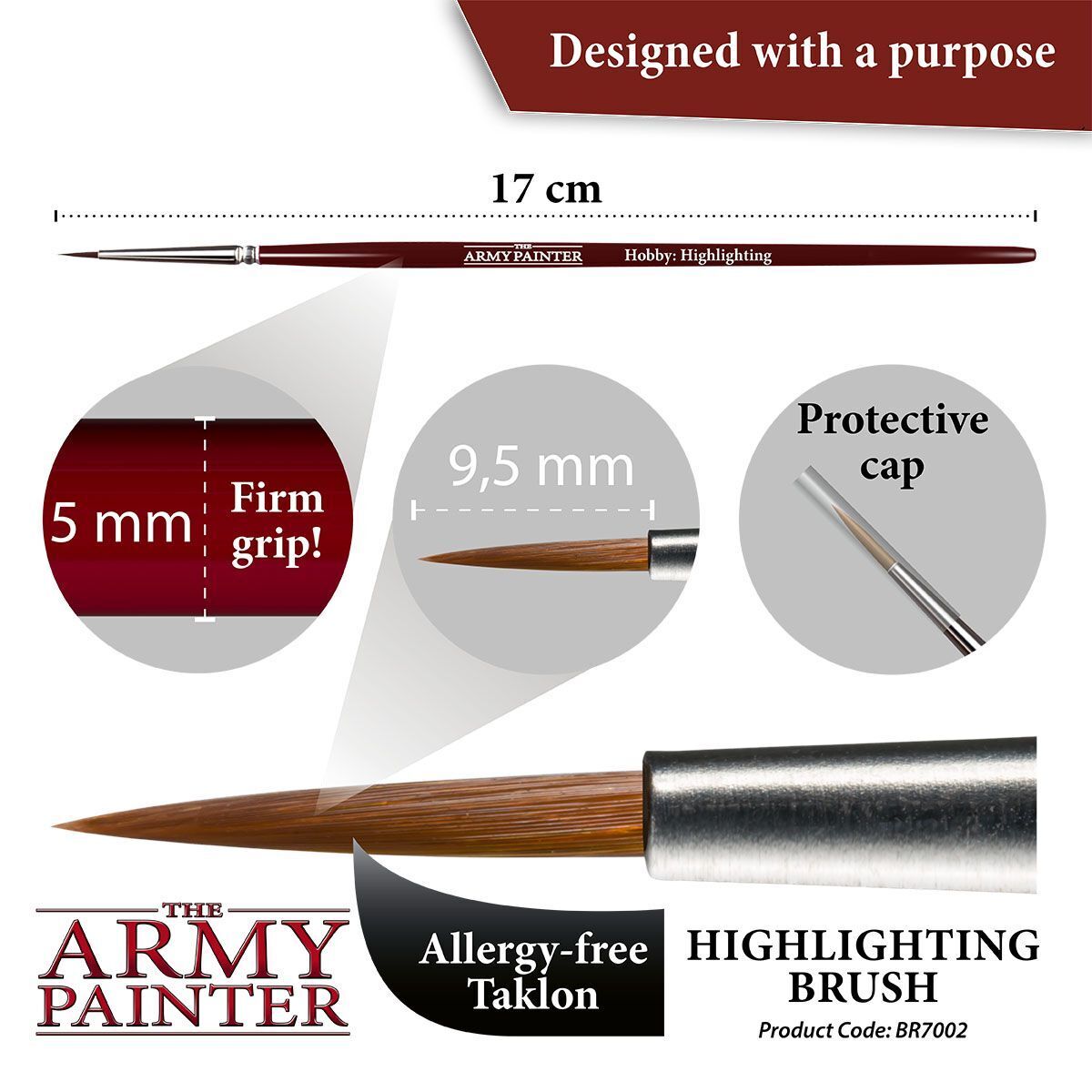 Army Painter Hobby Highlighting Brush product packaging