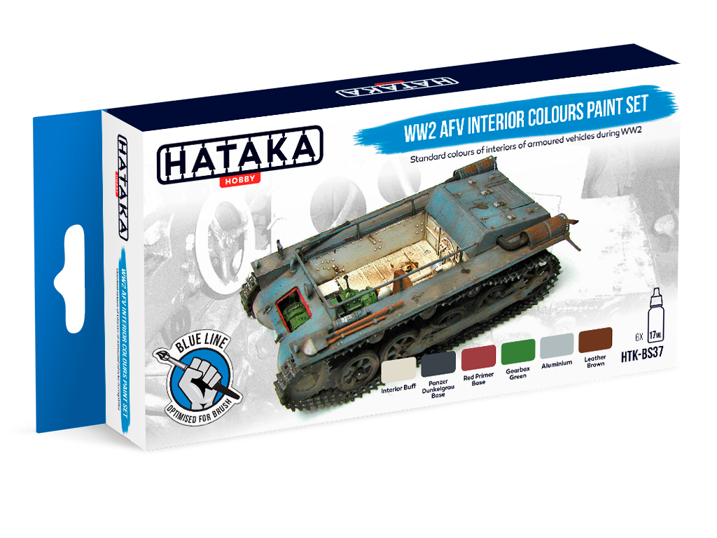 HTK-BS37 Hataka WW2 AFV Interior Colours Paint Set product image