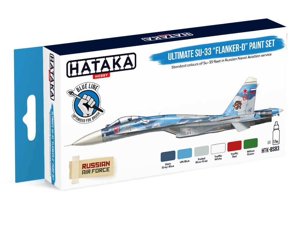 HTK-BS83 Hataka Ultimate Su-33 Flanker-D Paint Set product image