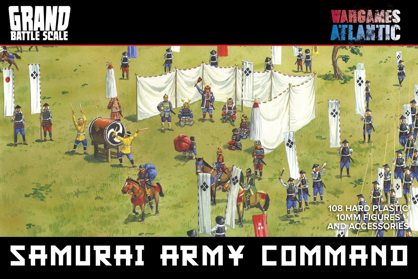 Wargames Atlantic Samurai Army Command 10mm Historial 108 Miniatures FREE POST