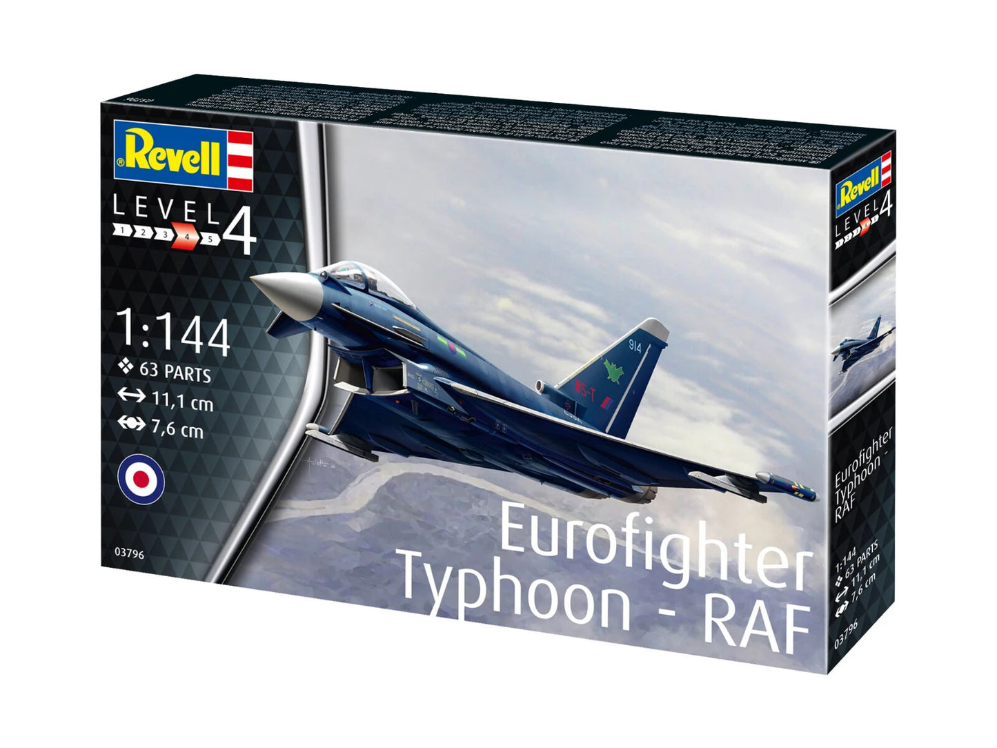 Eurofighter Typhoon RAF Model Kit By Revell Scale 1:144 R03796
