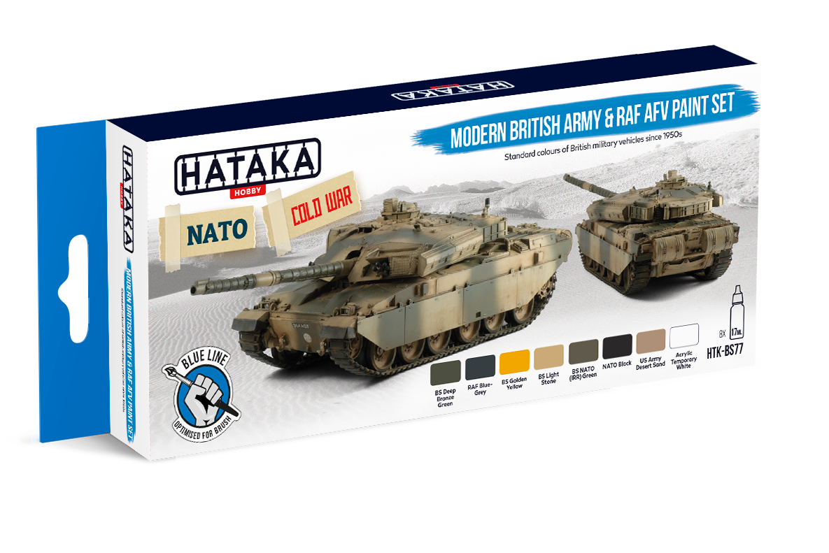 HTK-BS77 Hataka Modern British Army & RAF AFV Paint Set product image