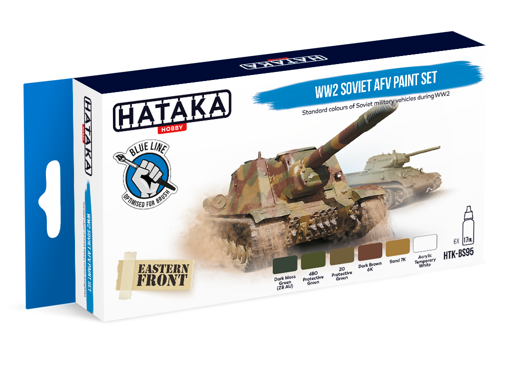 HTK-BS95 Hataka WW2 Soviet AFV Paint Set product image