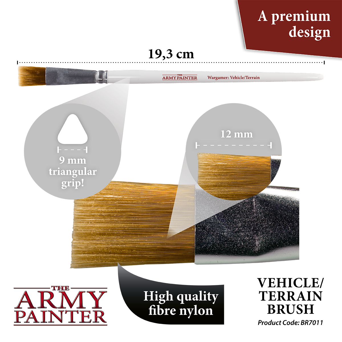Army Painter Wargamer Vehicle and Scenery Brush product packaging