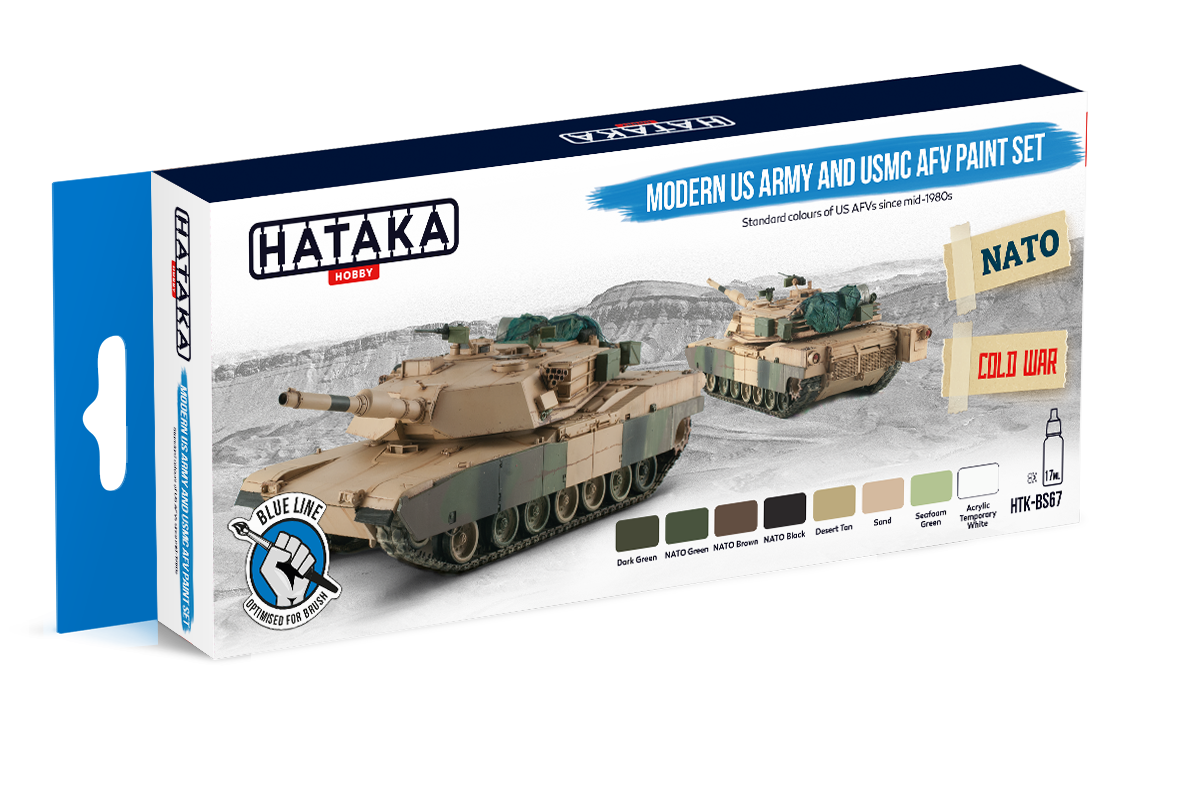 HTK-BS67 Hataka Modern US Army & USMC AFV Paint Set product image