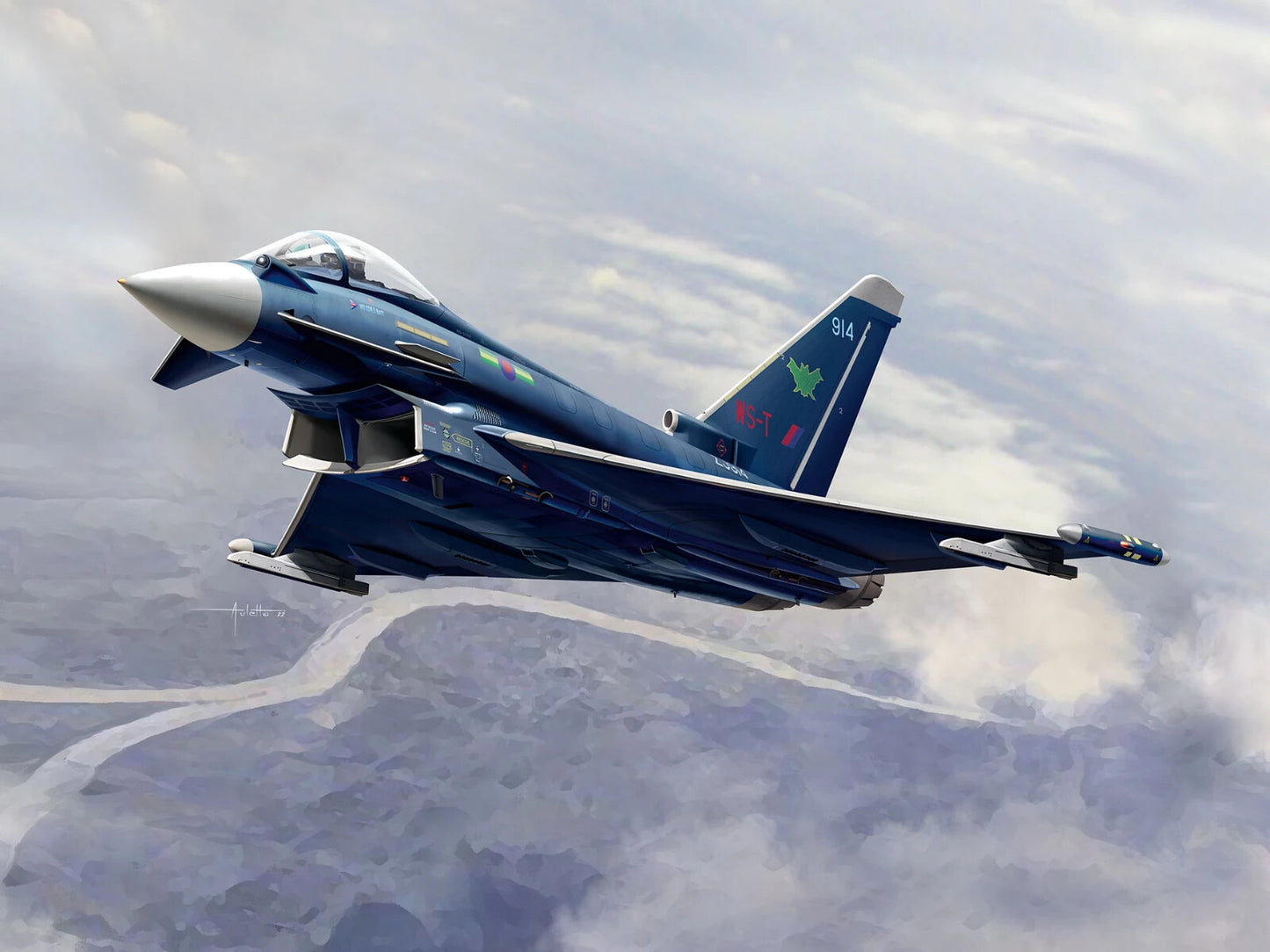 Eurofighter Typhoon RAF Model Kit By Revell Scale 1:144 R03796