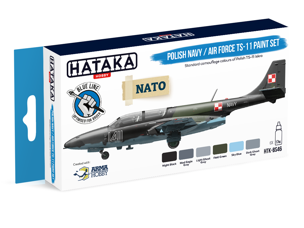 HTK-BS46 Hataka Polish Navy & Air Force TS-11 Paint Set product image