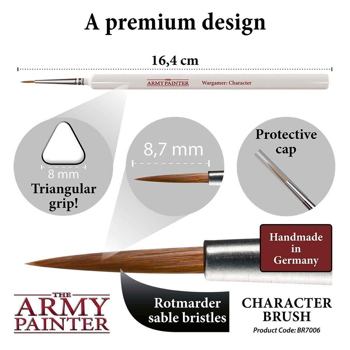 Army Painter Wargamer Character Brush product packaging