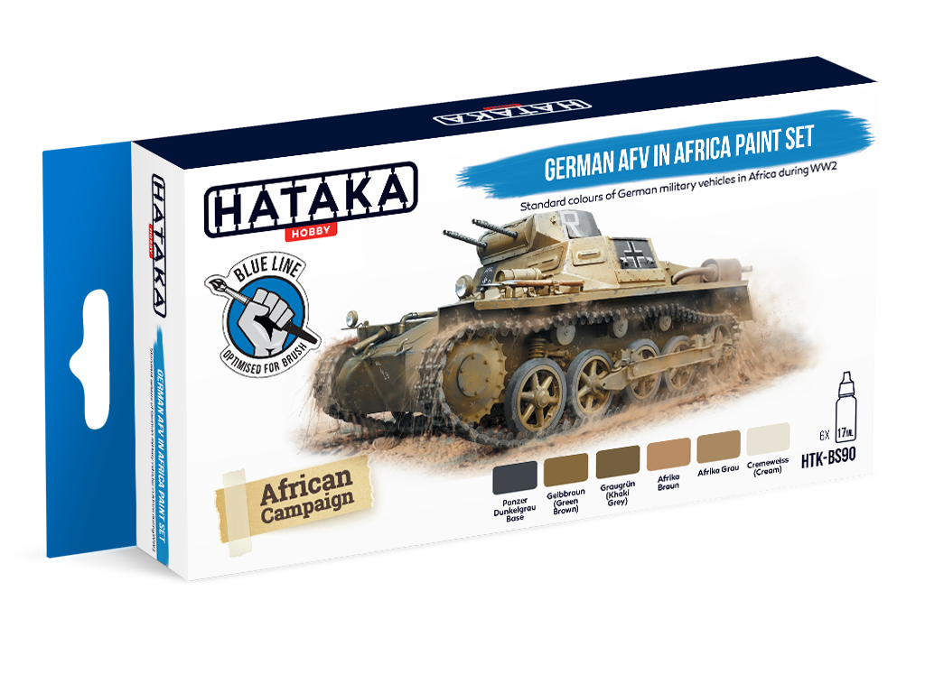 HTK-BS90 Hataka German AFV in Africa Paint Set product image