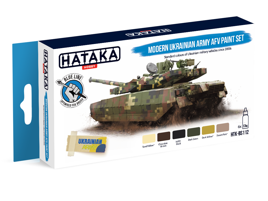 HTK-BS112 Hataka Blue Line Modern Ukrainian AFV Paint Set product image