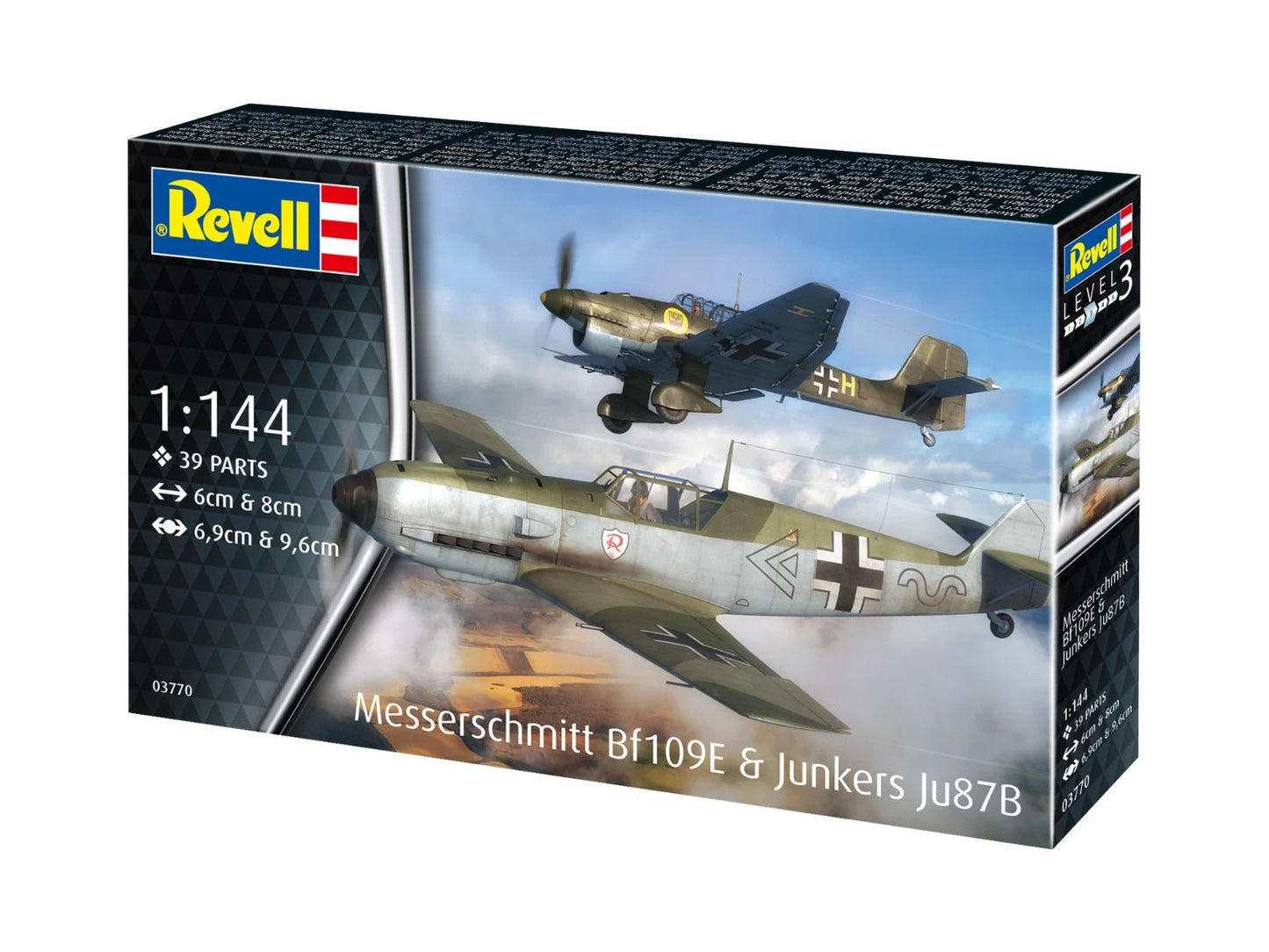 Me109 Messerschmitt And Stuka Model Kit Set By Revell Scale 1:144 R03770