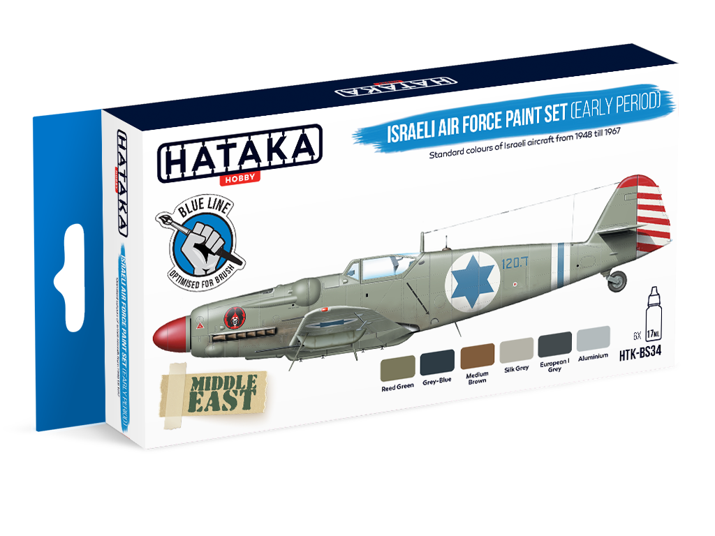 HTK-BS34 Hataka Israeli Air Force Paint Set Early product image