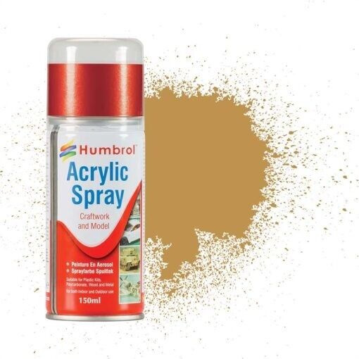 AD6093 Humbrol No 93 Desert Yellow Spray Paint 150ml