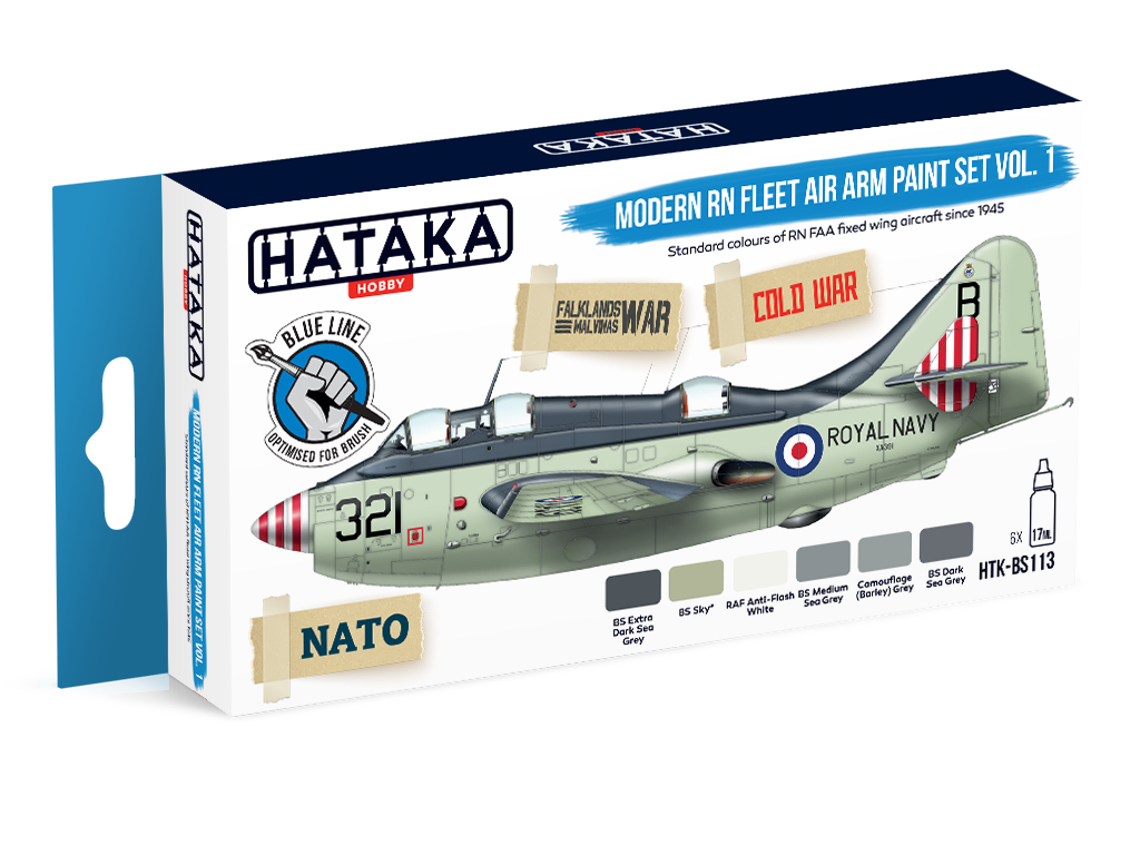 HTK-BS113 Hataka Modern RN Fleet Air Arm Paint Set Vol.1 product image