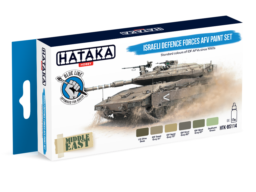 HTK-BS114 Hataka Israeli Defence Forces AFV Paint Set product image