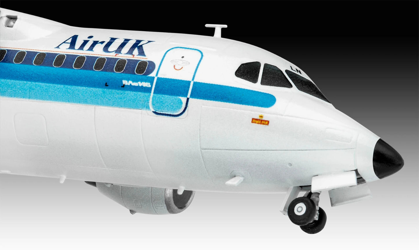 BAe 146-200 Model Kit With Paints Gift Set By Revell Scale 1:144 R63791