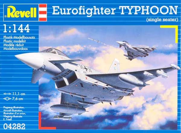 Eurofighter Typhoon (Single Seater) Model Kit By Revell Scale 1:144 R04282