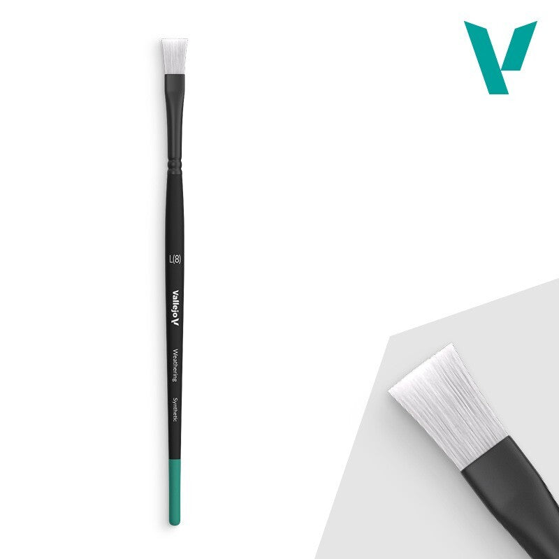 Vallejo Flat Synthetic Brush Large for model and miniature painting