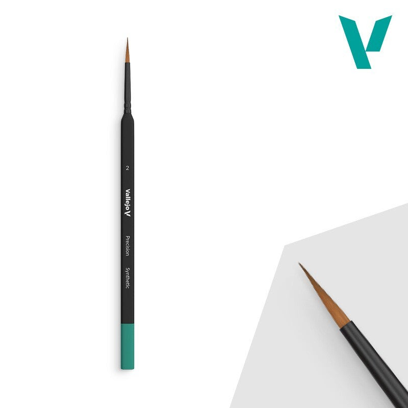 Vallejo Precision Round Brush Triangular No. 2 for detailed strokes