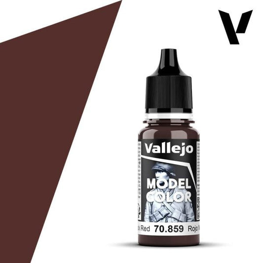 Vallejo  Model Colour Black Red 70.859 18ml Paint Dropper Bottle