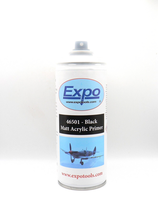 MATT BLACK Spray Paint Acrylic Aerosol 400ml Model Primer FAST SHIPPING