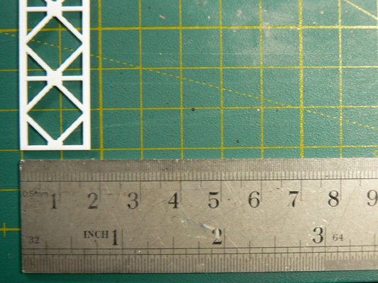 ABS Styrene Plastic Lattice Truss Model Railway Building 10-24mm 500mm Length