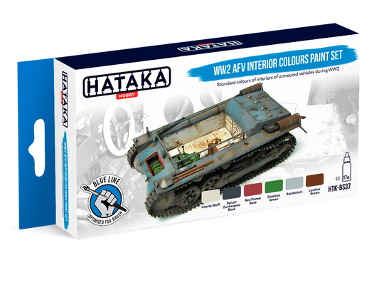 HTK-BS37 Hataka WW2 AFV Interior Colours Paint Set product image