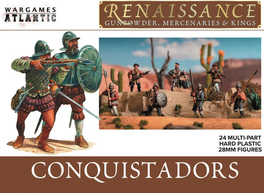 Wargames Atlantic Conquistadors 24x Hostorical Miniatures FREE POST
