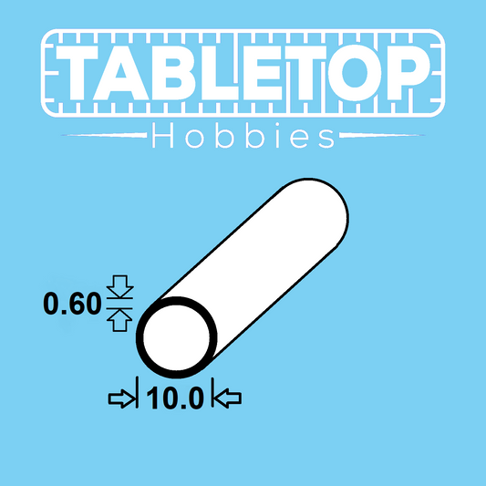 ABS Styrene Round Tube Model 250mm x 2-10 mm Multibuy Choose Diameter