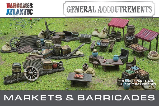 Wargames Atlantic Markets And Barricades Fantasy Wargaming Terrain FREE POST
