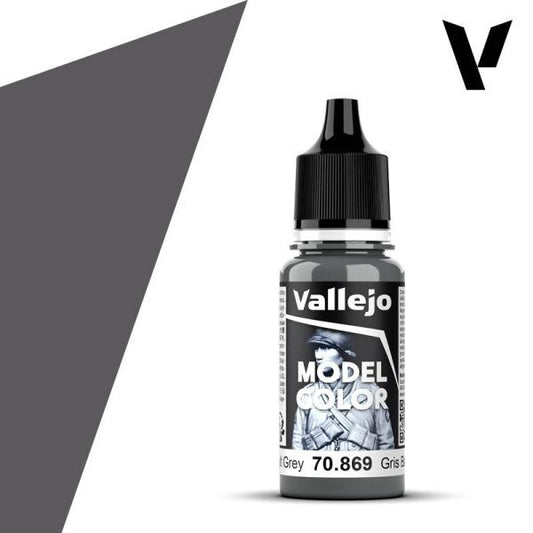 Vallejo  Model Colour Basalt Grey 70.869 18ml Paint Dropper Bottle