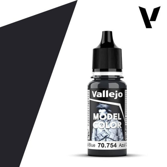 Vallejo  Model Colour Continental Blue 70.754 18ml Paint Dropper Bottle