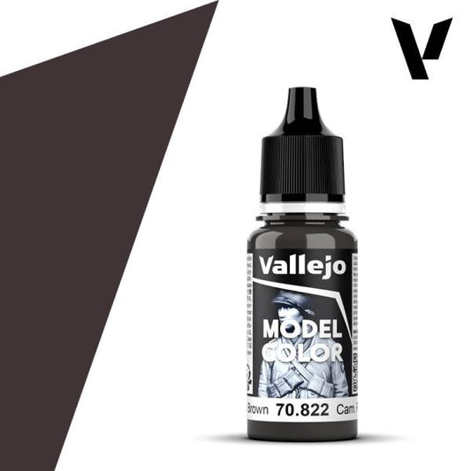Vallejo  Model Colour German Cam Black Brown 70.822 18ml Paint Dropper Bottle