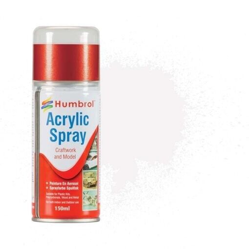 HUMBROL Spray Paints And Lacquers Acrylic Enamel Mini Cans 150ml
