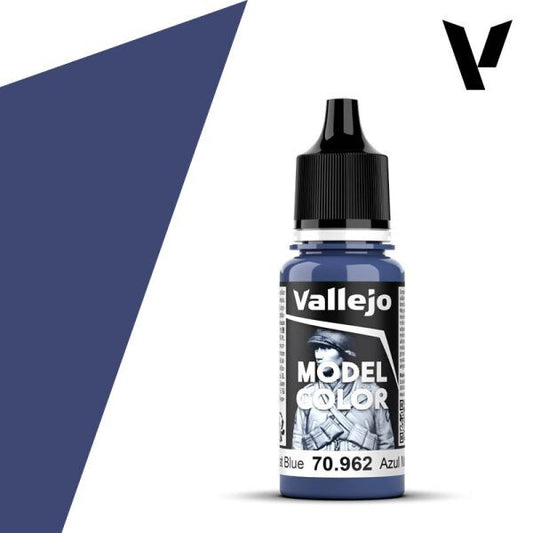 Vallejo  Model Colour Flat Blue 70.962 18ml Paint Dropper Bottle