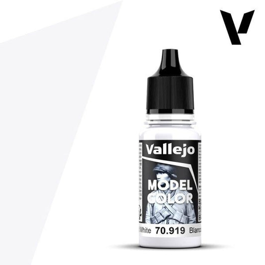 Vallejo Model Colour Cold White 70.919 18ml Paint Dropper Bottle
