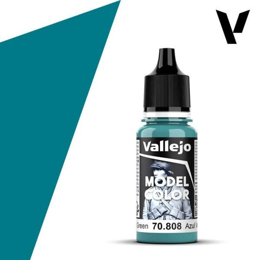 Vallejo  Model Colour Blue Green 70.808 18ml Paint Dropper Bottle