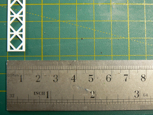 ABS Styrene Plastic Lattice Truss Model Railway Building 10-24mm 500mm Length