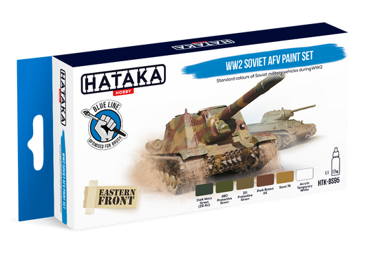 HTK-BS95 Hataka WW2 Soviet AFV Paint Set product image