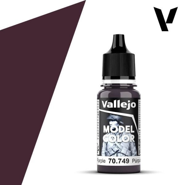 Vallejo  Model Colour Dark Purple 70.749 18ml Paint Dropper Bottle