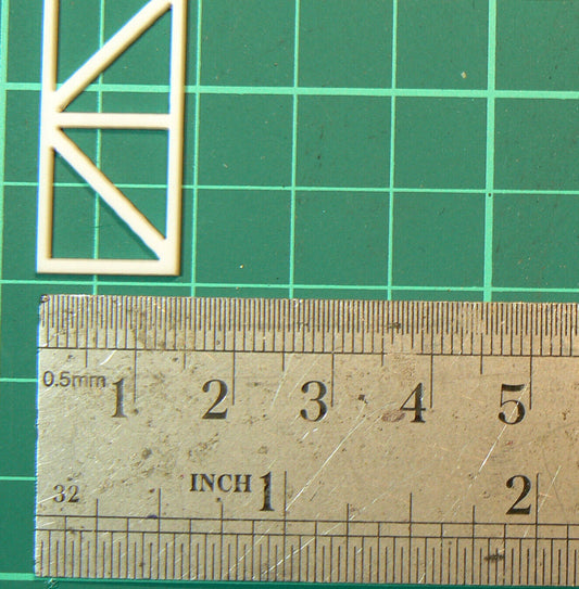 ABS Styrene Plastic Lattice Truss Model Railway Building 10-24mm 500mm Length