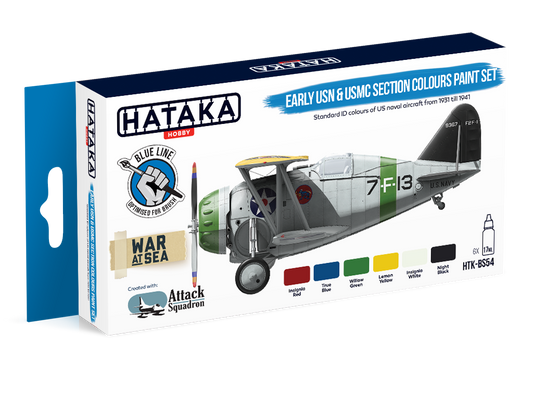 HTK-BS54 Hataka Early USN & USMC Section Colours Paint Set product image