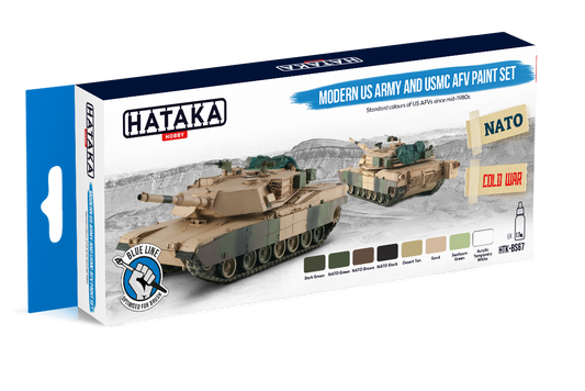 HTK-BS67 Hataka Modern US Army & USMC AFV Paint Set product image
