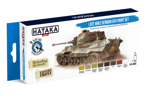 HTK-BS94 Hataka Blue Line Late WW2 German AFV Paint Set product image