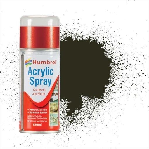 HUMBROL Spray Paints And Lacquers Acrylic Enamel Mini Cans 150ml