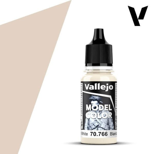 Vallejo  Model Colour Cream White 70.766 18ml Paint Dropper Bottle