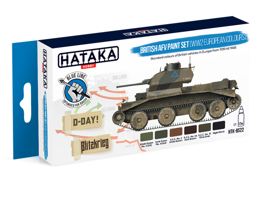 HTK-BS22 Hataka British AFV WW2 European Paint Set product image