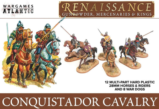 Wargames Atlantic Conquistador Cavalry 12x Historical Miniatures FREE POST