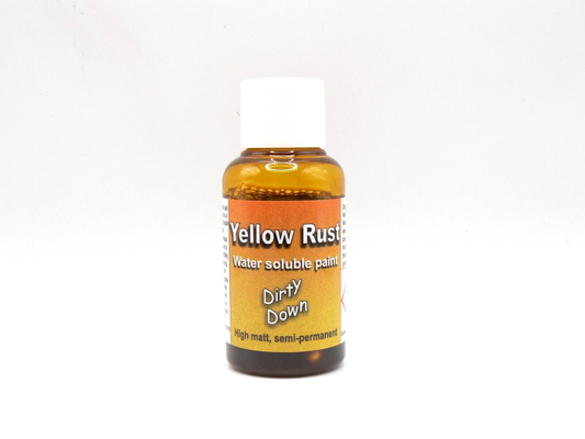 Dirty Down YELLOW RUST Water Soluble FX For Wargames Scale Model 25ml FREE POST