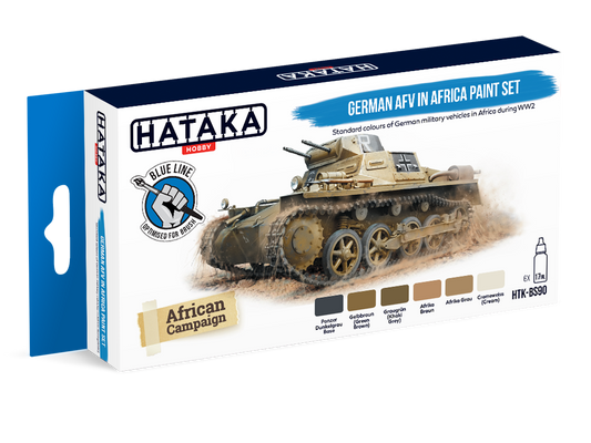 HTK-BS90 Hataka German AFV in Africa Paint Set product image